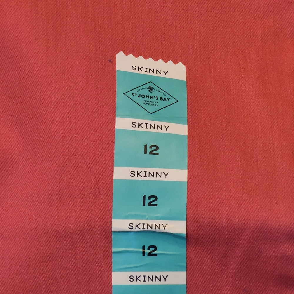 ❤️NWT❤️ St. John's Bay Coral Skinny Jeans Tummy Control Women's Size 12 - Picture 6 of 9